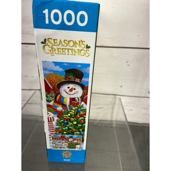 Season's Greetings Christmas‎ Tree Farm 1000 Piece Jigsaw Puzzle - Picture 4 of 13